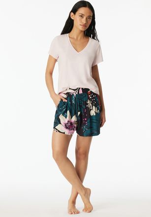 Schiesser Loungepants SCHIESSER Mix + Relax, Damen, Gr. 34, N-Gr, 913, sonstiges, Web, Obermaterial: 100% Viskose, bequem kurz, Hosen Loungepants, elastischer B