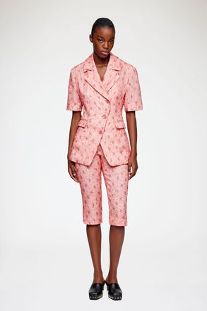 Ganni Capri Trousers in Shibori Organza - Size 34 Lantana