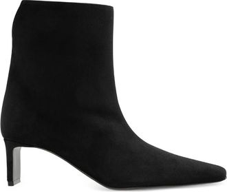 Khaite 55mm Ona Square-toe Ankle Boots