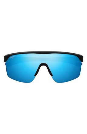 Maui Jim Paluna 99mm PolarizedPlus2 Semi-Rimless Sunglasses in Black at Nordstrom