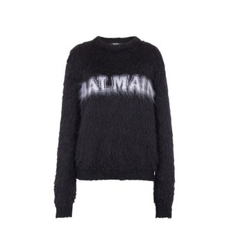 Balmain Black Mohair Womens Sweatshirt