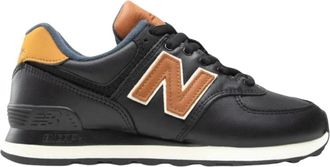 New Balance Leren Veterschoen Rubberen Zool Sneakers - Heren - Sneakers - Zwart - 42 EU - Schoenen