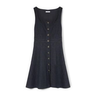 Motivi Denim Shirtdress - Dames - Korte kleedjes - Blauw - XS - Denim - Kleedjes