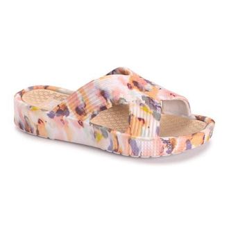 Muk Luks Spa Day Sandal in Watercolor Floral at Nordstrom, Size Medium