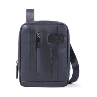 Piquadro Messenger Bags, male, Blue, Size: ONE SIZE Pocket Crossbody Bag with iPad Mini