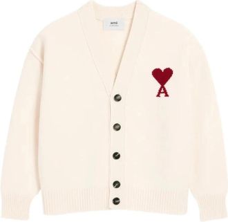 Ami De Coeur Cardigan - Dames - Vesten - Wit - M - Wol - Truien & Vesten
