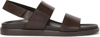 Kazar Bruin leren herensandalen - Heren - Sandalen - Bruin - 44 EU - Leer - Schoenen