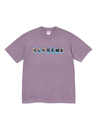 SUPREME T-shirt con logo - Viola