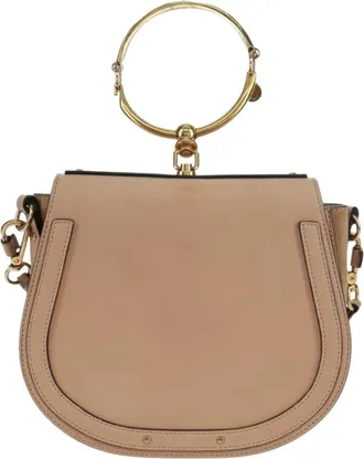 Chlo&eacute; Nile Leather Pink Leather Handbag (Pre-Owned)