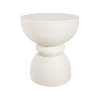 Mobili Rebecca Mesa de centro moderna en Blanco 42,5x35x35