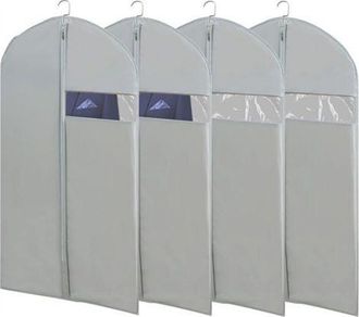 OEM Juego De 4 Fundas Para Ropa Para Organizar Tu Armario, 109 Cm (43 Pulgadas), Color Gris