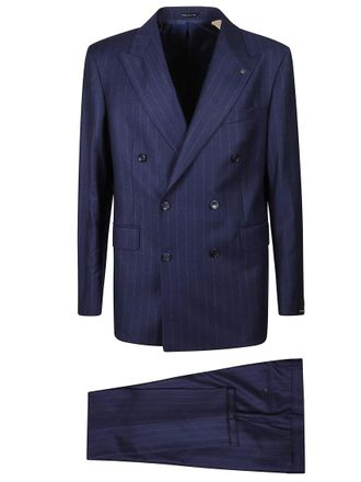 Tagliatore Navy Blue Double-breasted Suit