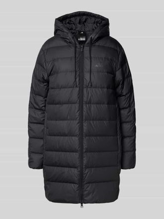 adidas Regular Fit Steppmantel mit Daunen-F&uuml;llung in Black, Gr&ouml;&szlig;e XS