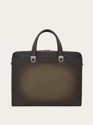 Ferragamo Uomo Borsa da lavoro Gancini Verde