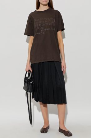Maison Margiela Pleated Skirt, Womens, Black