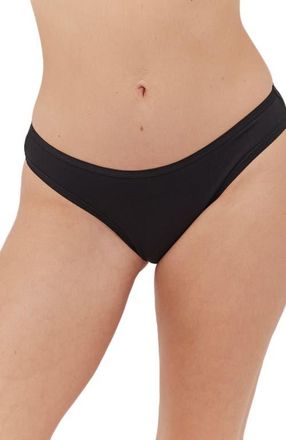 Pact Organic Cotton Everyday Classic Fit Bikini 6-Pack in Black at Nordstrom, Size 3X-Large