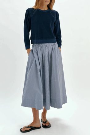 Suzie Kondi Tilos Shrunken Sweatshirt In Navy
