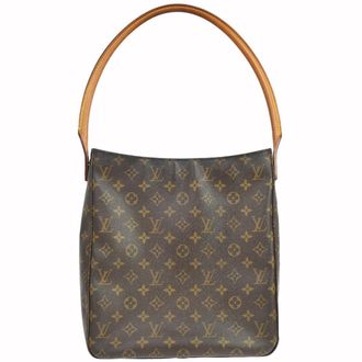 Louis Vuitton Looping Monogram Canvas Brown Canvas Handbag (Pre-Owned)