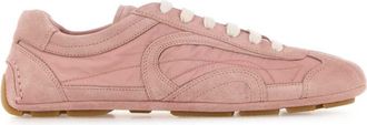 Prada Pink Lace Up Sneakers
