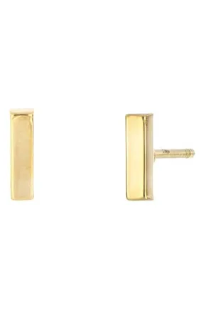 Bony Levy 14K Gold Bar Stud Earrings, 7mm in 14Ky at Nordstrom
