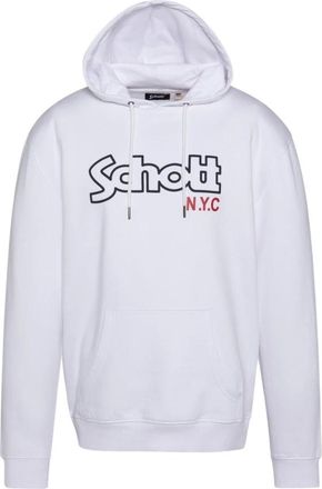 Schott NYC Schott Nyc, Hombre, Sudaderas, Blanco, Talla: M