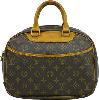 Louis Vuitton Trouville Handbag Monogram Canvas Brown Canvas Bag (Pre-Owned)