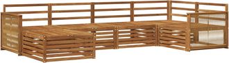 vidaXL Conjunto De Sof&aacute;s De Exterior 6 Uds. Natural Vidaxl