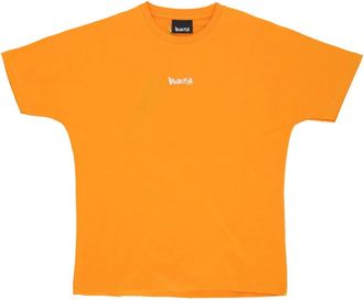 Disclaimer Oranje Logo Tee Korte Mouw Katoen - Heren - T-shirts - Oranje - L - Katoen - Tops