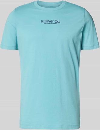s.Oliver Red Label Regular Fit T-Shirt aus reiner Baumwolle in Tuerkis, Gr&ouml;&szlig;e XXXL