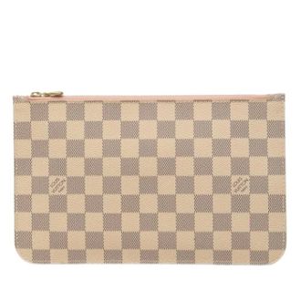 Louis Vuitton Pre-owned Clutches, female, Multicolor, Size: ONE SIZE Pre-owned Damier Azur Canvas Pouch