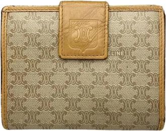 Celine Pre-owned Leren Portemonnee - Dames - Vintage Accessoires - Beige - ONE Size - Leer - Vintage