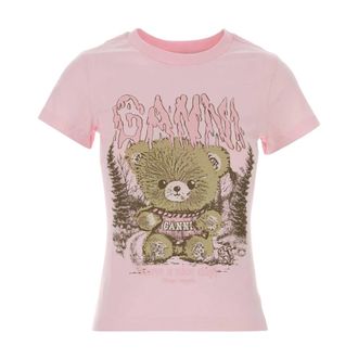 Ganni Dames, Tops, Roze, Maat: L