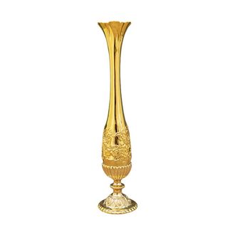 OEM Jarrones Decorativos De Metal Con Cuello Estrecho Y Dise&ntilde;o Dorado
