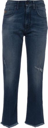 Jacob Cohen Cropped Jeans - Dames - Jeans - Blauw - Maat: W29 Katoen