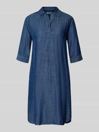 0039 Italy 0039 Italy Relaxed Fit Minikleid aus Lyocell-Mix Modell Derry in Jeansblau, Gr&ouml;&szlig;e XXL