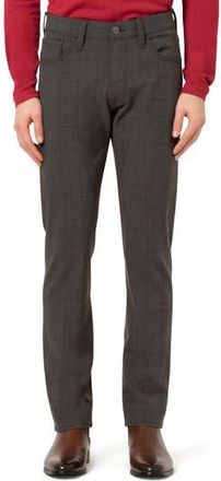 34 Heritage Courage Straight Leg Stretch Five-Pocket Pants in Brown Elite Check at Nordstrom Rack, Size 30 X 32