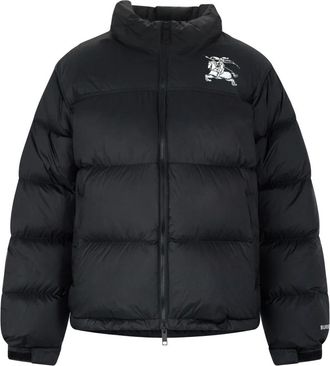 Burberry Highlands Puffer Jacket - Heren - Jassen - Zwart - Maat: S Zijde