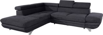 Cotta Ecksofa »Enterprise L-Form« mit Arm- & Kopfteilverstellung, wahlweise mit Bettfunktion