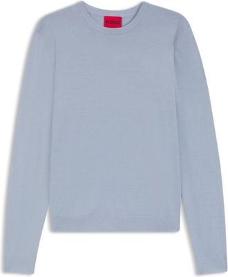 HUGO BOSS Regular-fit knitted sweater with crew neckline