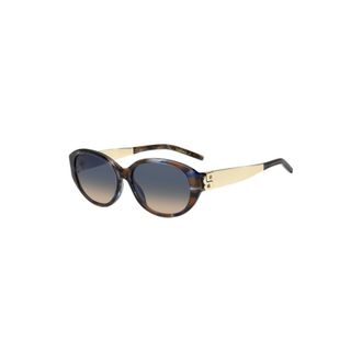 BOSS Havana acetate sunglasses with Double-B monogram hardware