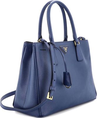 Prada Gardeners Saffiano Leather Medium tote bag - Blu
