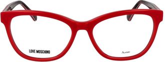 Love Moschino MO-1056763 Cat Eye Acetate Eyeglasses - Red