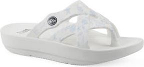 White Mountain Rip Foam Slide Sandal in Oceanblue/Seashell/Smooth at Nordstrom Rack, Size 11