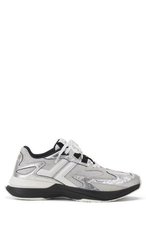 Lanvin Jla Sneakers In Crinkled Metallic Leather in Silver at Nordstrom, Size 40