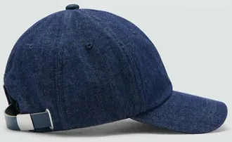 Mango Cappellino 100% cotone denim navy - Uomo - Taglia unica - MANGO MAN