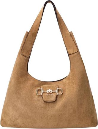 Guess Sunset Hobo - Dames - Schoudertassen - Bruin - ONE Size - Polyester - Tassen