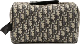 Dior Pre-owned Dior Oblique Canvas Lingot Toiletry Case Ladies NUJ6W7R4WY91N4N0