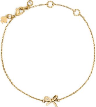 Kate Spade New York mini bow pendant necklace in Gold at Nordstrom