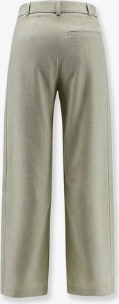 Pinko Womens Viscose Blend Trousers Green