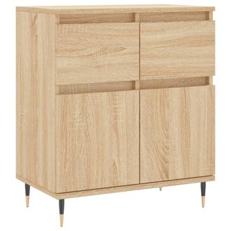vidaXL Vidaxl - Aparador De Madera Contrachapada Roble Sonoma 60x35x70 Cm